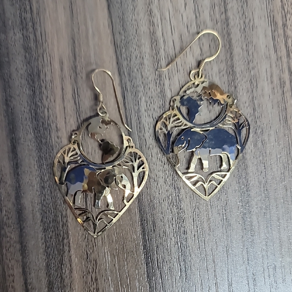 Wild Bryde Elephant Earrings